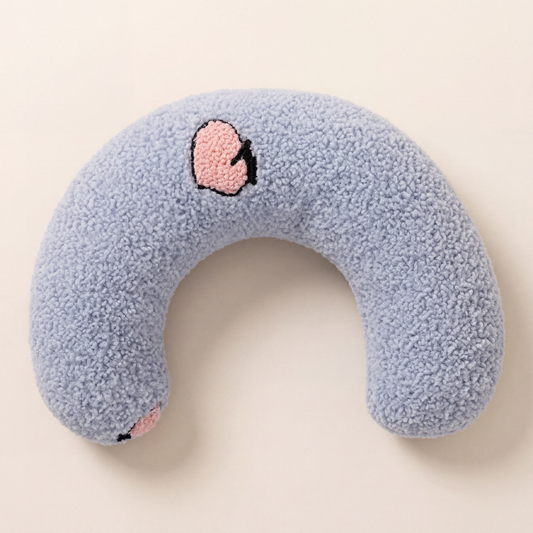 Calming Half Donut Pillow Bed for Cats and Small Dogs